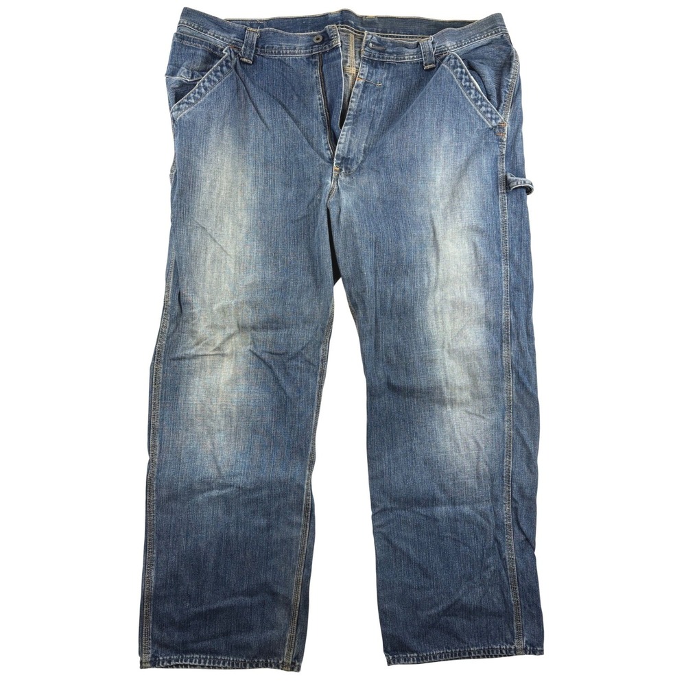 Ralph Lauren Polo Co Jeans Mens 42x32 Blue Wyatt Carpenter Loose Baggy Faded Y2K - Picture 2 of 14